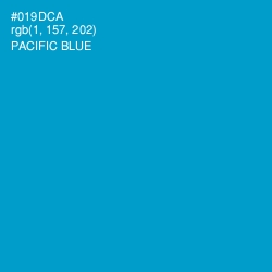 #019DCA - Pacific Blue Color Image